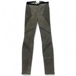 Helmut Lang Lamb Leather Moto Leggings Size 0 Archive